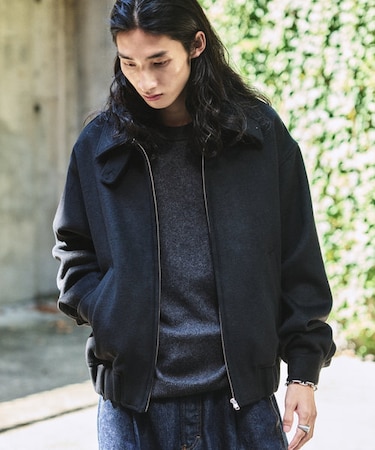 Urban Comfortable 2WAY ジップアップ ウールブルゾン 【限定展開】