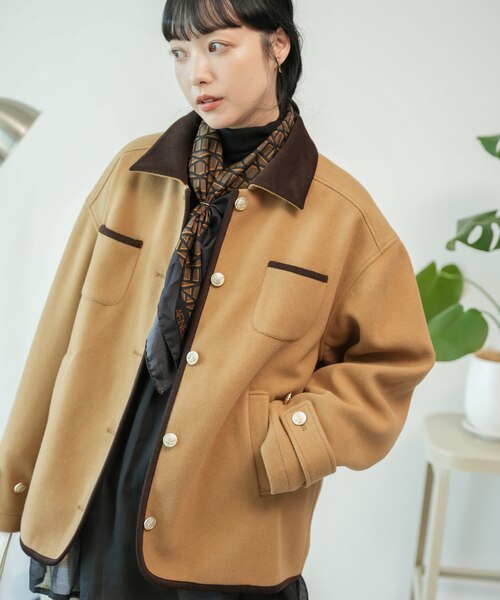 金ボタン メランジジャケット｜フリークスストアの通販｜&mall（アンド