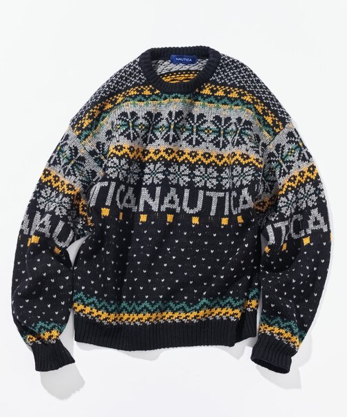 Snow Pattern Jaquard Pullover Sweater
