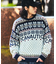 Snow Pattern Jaquard Pullover Sweater