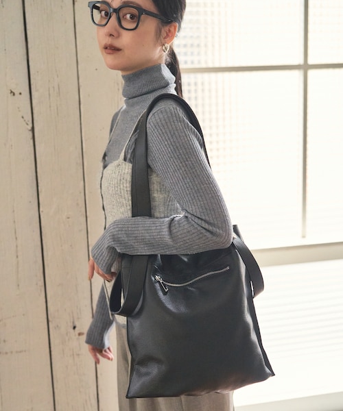 BEAURE 別注 カウレザー 2WAY A4トート ブラック 別注 カウレザー 2WAY A4トート｜フリークスストアの通販｜&mall