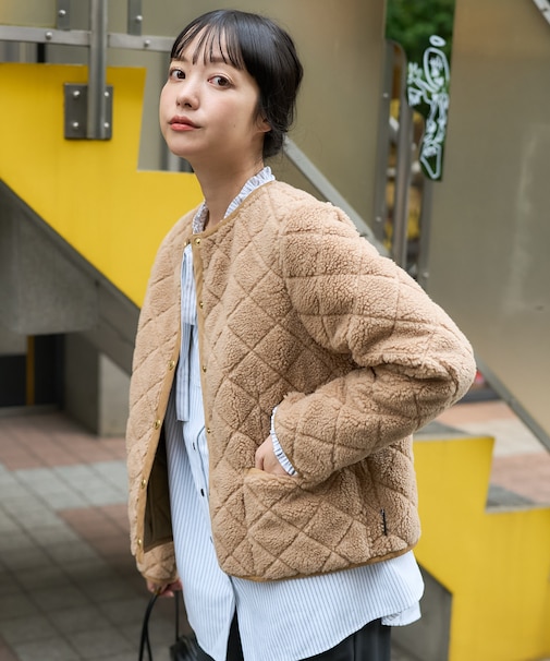 ARKLEY BOA/アークリーボア/キルティングボアショートジャケット