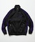 別注 Track Jacket PolySmooth Black×Purple/トラックジャケット ポリエステルスムース ブラックベース×パープルライン
