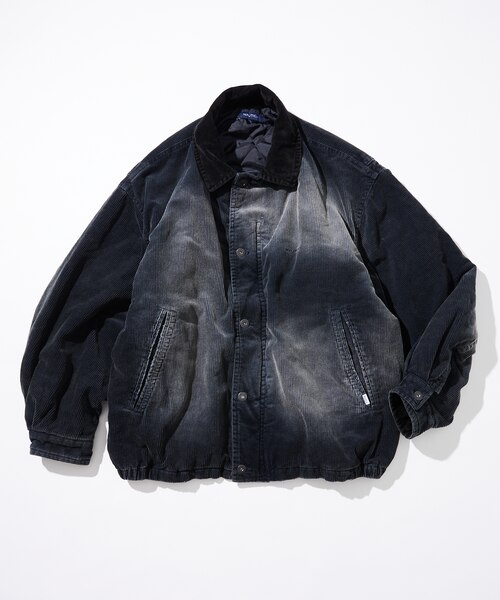 Fade Washed Padding Corduroy Blouson/フェイド ウォッシュド