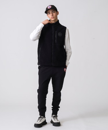 Kinross Reversible Fleece Vest Black Label Fusion Fit/キンロス リバーシブル フリース ベスト ブラックレ