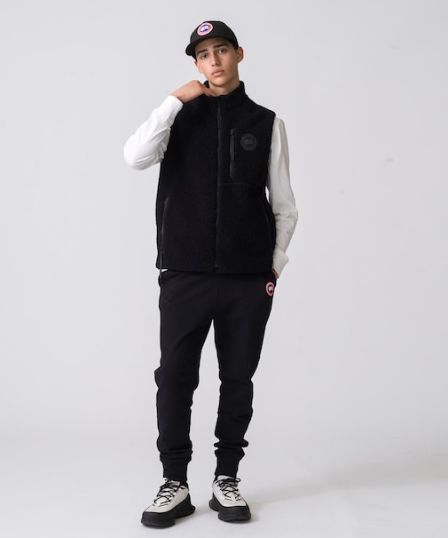 Kinross Reversible Fleece Vest Black Label Fusion Fit/キンロス リバーシブル フリース ベスト ブラックレ
