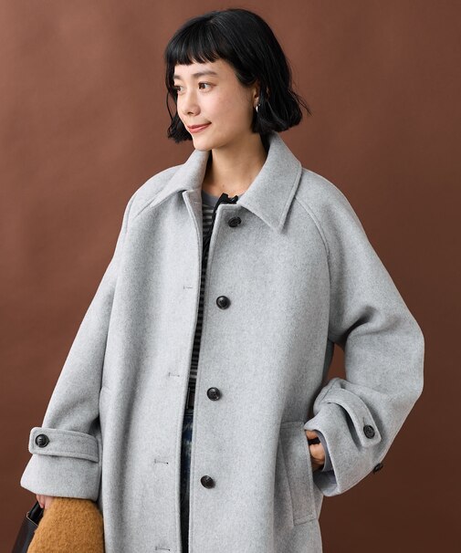 ビーバー ステンカラーコート