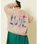 モヘアニットカーディガン”LOVE”