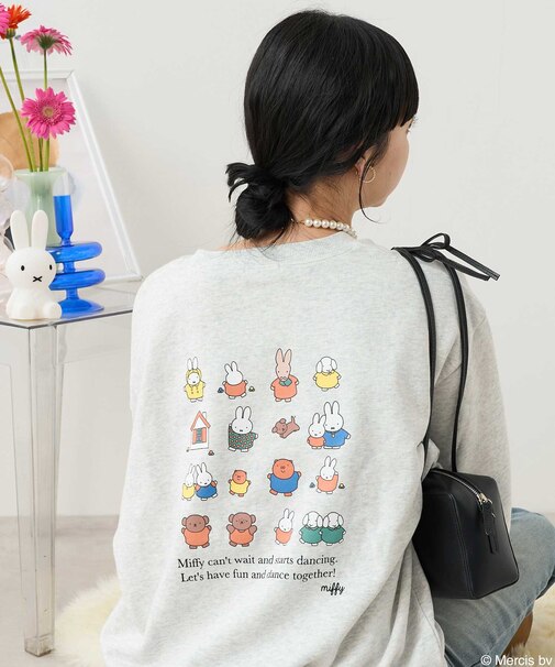miffy バックプリントスウェット/ミッフィー