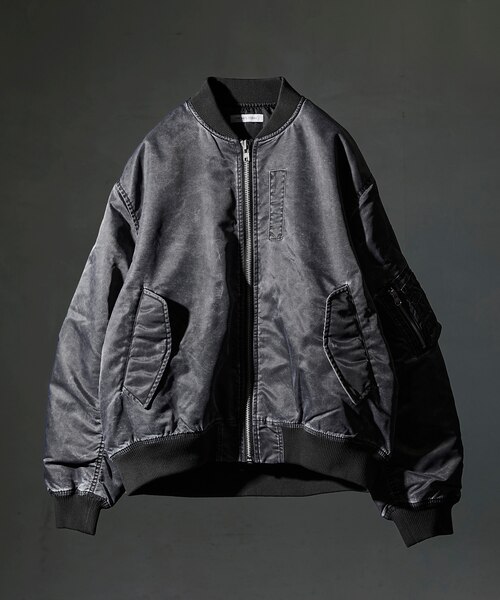 FREAK'S STORE ヴィンテージ加工ショート中綿MA-1ジャケット！ ヴィンテージ加工 ショート中綿MA-1ジャケット/ミリタリー