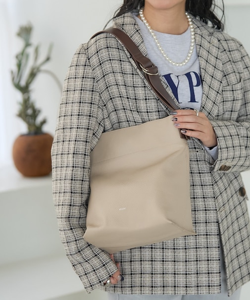 別注 カウレザーコンビトートバッグ