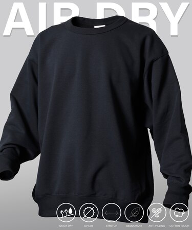 AIRDRY 高機能素材 9.3オンス リラックスフィット ヘビーウェイトクルーネックスウェット