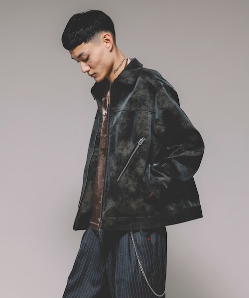 美品　LEATHERETTE RIDERS JACKET　Lサイズ LEATHERETTE RIDERS JACKET｜フリークスストアの通販｜&mall（アンド