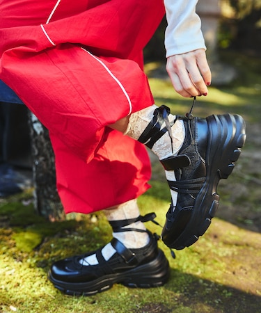 厚底 メリージェーン スニーカーサンダル/ プラットフォームスニーカー