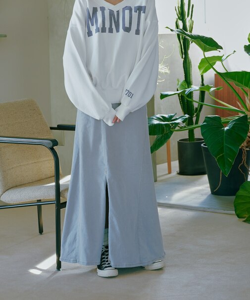 別注 Cross Waist Slit Skirt