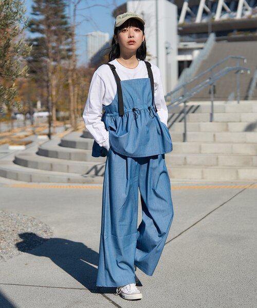 カーキ キャミソール パンツセット S ベルトキャミソール パンツ セットアップ アソート｜フリークスストア