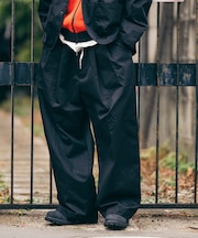 別注 SMU PT-38 2TUCK BAGGY WIDE TWILL PANTS
