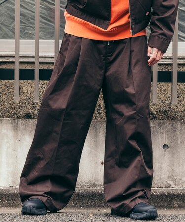 別注 SMU PT-38 2TUCK BAGGY WIDE TWILL PANTS