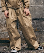 別注 SMU PT-38 2TUCK BAGGY WIDE TWILL PANTS