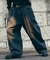 別注 SMU PT-38 2TUCK BAGGY WIDE DENIM PANTS