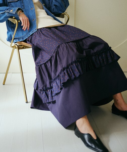 ドットコンビ ティアードスカート