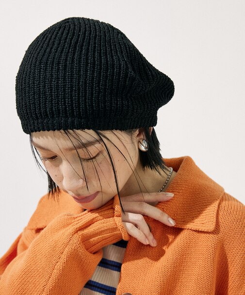 サマーニット ベレー帽