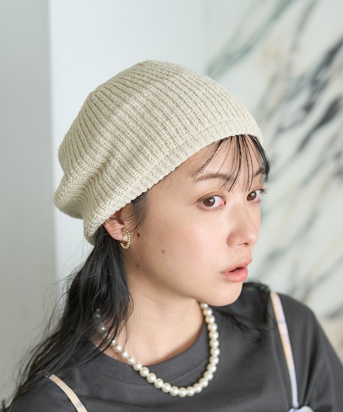 レア　プリーツプリーズ　お洒落なベレー帽　未使用美品 セール】サマーニットベレー帽（ハンチング/ベレー帽）｜FREAK'S