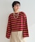 マルチボーダー ショートバスクTシャツ