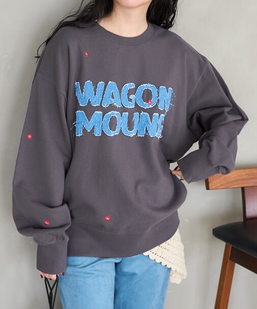 デニム ロゴデイジースウェット