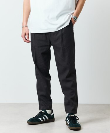 テーパードシルエット コットンリネン イージーパンツ 【限定展開】