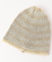 Openwork border knit beanie