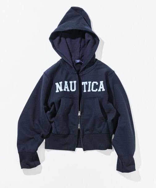 アップリケロゴフルジップパーカー