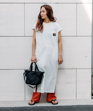 別注 ポケット付き フレンチスリーブワンピース