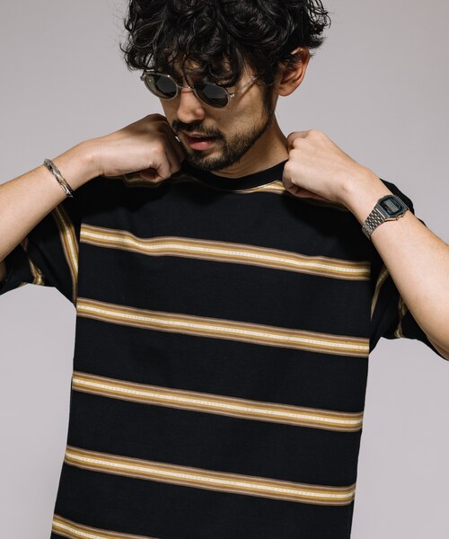 別注 ジャカード ボーダーTEE｜フリークスストアの通販｜&mall（アンド