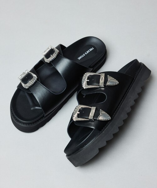 テレック　ソロイスト別注　ダブルバックルサンダル テレック ソロイスト別注 ダブルバックルサンダル テレック