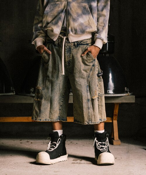 パンツ Double Waist Curve Pants / trunc88 TRUNC 88（トランクエイティーエイト）の「Center Line Curve