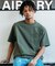 AIRDRY 高機能素材 7.7オンス ビックシルエット クルーネック ポケットTシャツ/吸水速乾/遮熱性/UVカット
