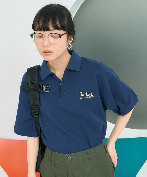 別注 モチーフ刺繍ポロシャツ