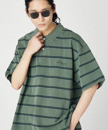 New Over Dye Border Polo Shirt