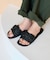 編み込みレザーサンダル[36-38サイズ展開]