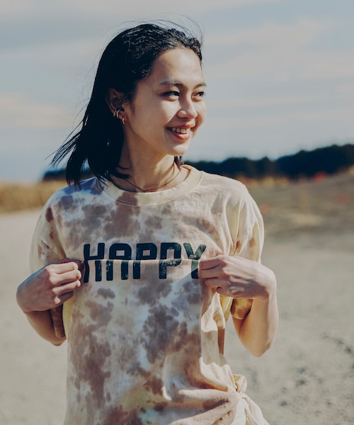 ムラ染め ギミック ロゴTシャツ｜フリークスストアの通販｜&mall
