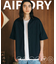AIRDRY 高機能素材 ビックシルエット スナップボタン オープンカラーシャツ ショートスリーブ/吸水速乾/遮熱性/UVカット