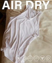 AIRDRY 高機能素材 リブ編み タンクトップ/吸水速乾/遮熱性/UVカット