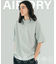 AIRDRY 高機能素材 7.7オンス ビックシルエット ヘンリーネックTシャツ/吸水速乾/遮熱性/UVカット