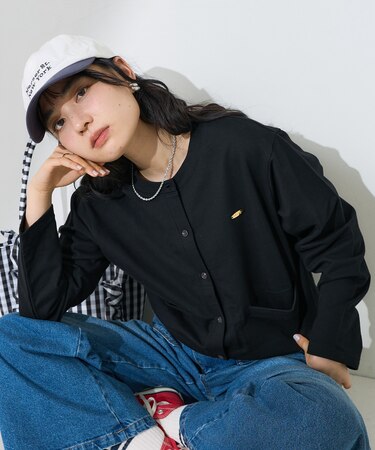 ゴールドプレート コンパクトカーディガン