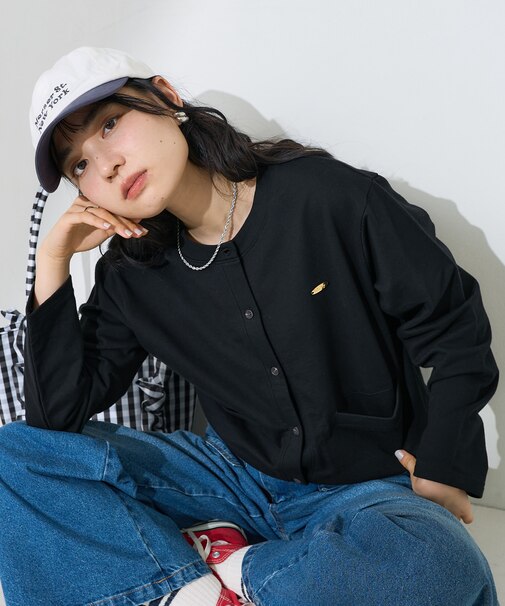 ゴールドプレート コンパクトカーディガン