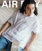 AIRDRY 高機能素材 カノコ編み ポロシャツ/吸水速乾/遮熱性/UVカット