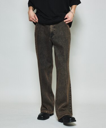 スリムフィット デニムフレアパンツ 【限定展開】