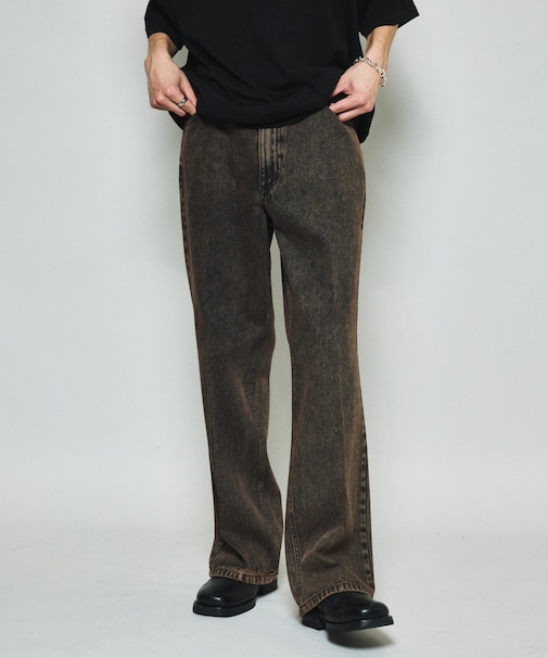 スリムフィット デニムフレアパンツ 【限定展開】