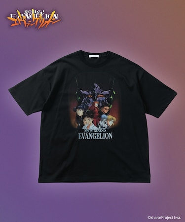 【受注販売商品】アニメ『新世紀エヴァンゲリオン』× FREAK'S STORE 別注 リラックスフィット クルーネック プリントTシャツ【限定展開】